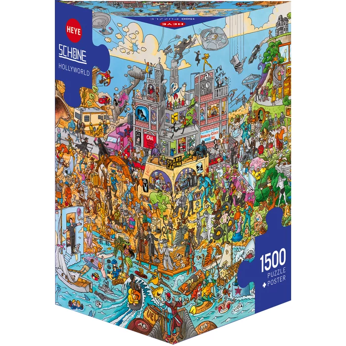 Heye 29995 - Hollyworld - 1500 db-os Triangular puzzle