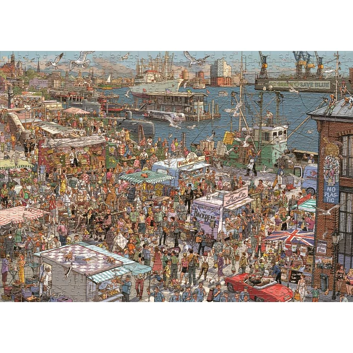 Heye 30025 - Fresh Fish, Göbel/Knorr - 2000 db-os Triangular puzzle