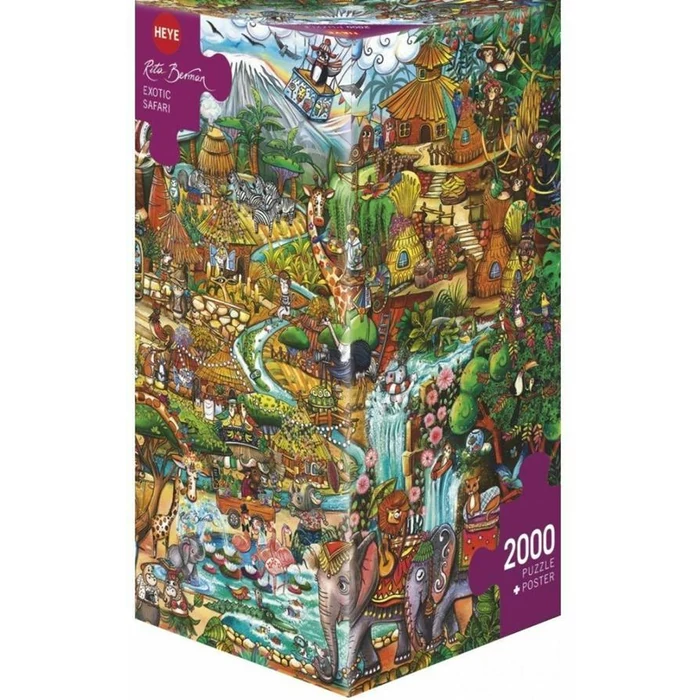 Heye 29996 - Egzotikus Szafari  - 2000 db-os Triangular puzzle