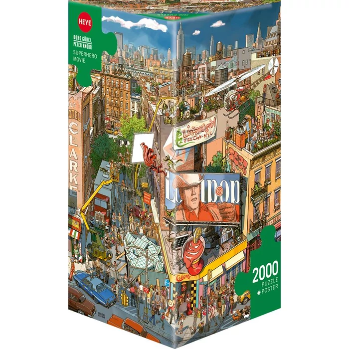 Heye 29997 - Superhero Movie - 2000 db-os Triangular puzzle