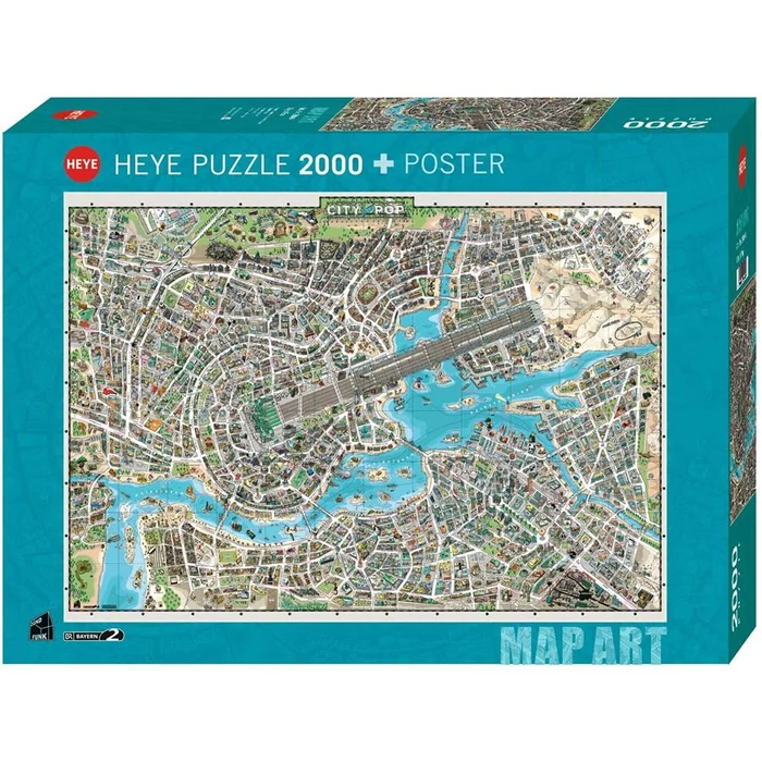 Heye 29844 - City of Pop - 2000 db-os puzzle