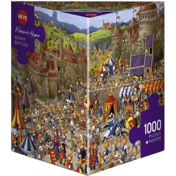 Heye 29920 - Triangular puzzle - Bunny Battles, Ruyer - 1000 db-os puzzle