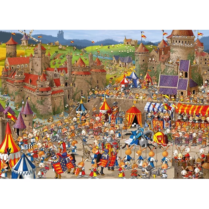 Heye 29920 - Triangular puzzle - Bunny Battles, Ruyer - 1000 db-os puzzle