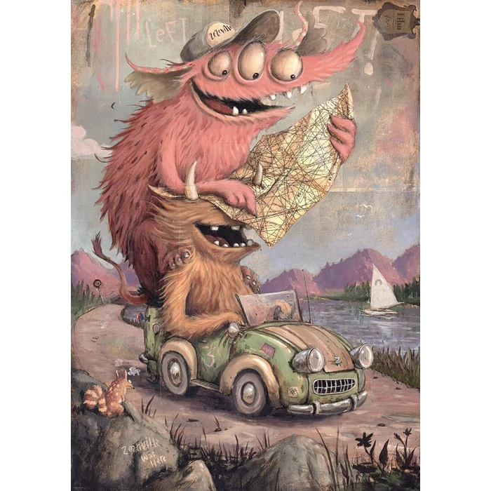 Heye 29938 - Zozoville - Kirándulás - 2000 db-os puzzle