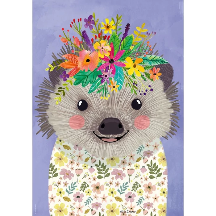 Heye 29952 - Floral Friends - Funny Hedgehog - 500 db-os puzzle