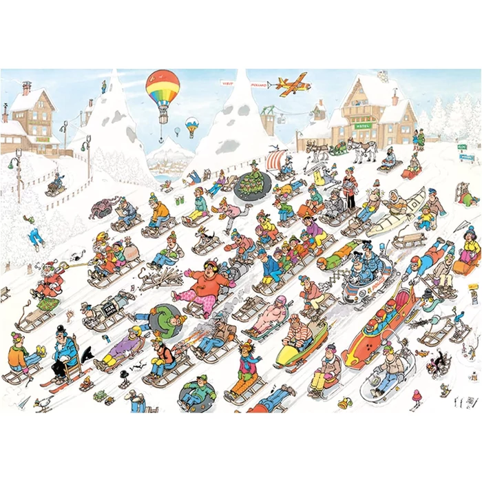 Jumbo 1000 db-os puzzle - Its all going downhill (00025)