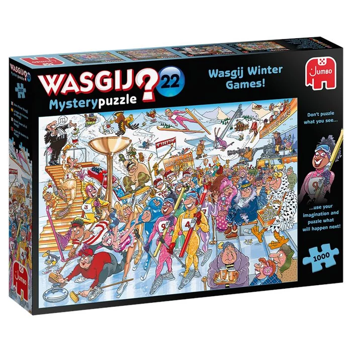 Jumbo 25012 - Wasgij Mystery - Téli olimpia - 1000 db-os puzzle