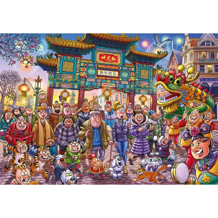 Jumbo 25011 - Wasgij Original - Kínai újév - 1000 db-os puzzle