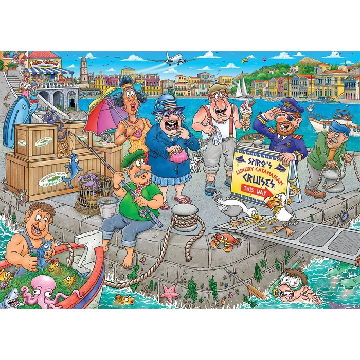 Jumbo 00511 - Wasgij Original 47 - Boating Bedlam! - 1000 db-os puzzle