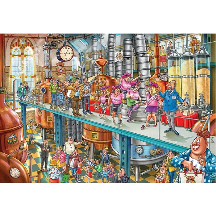 Jumbo 25006 - Wasgij Mystery - Gyárlátogatás - 1000 db-os puzzle
