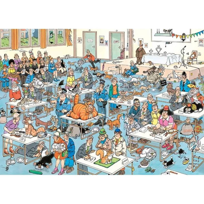 Jumbo 00032 - Jan Van Haasteren - Cica felvonulás - 1000 db-os puzzle
