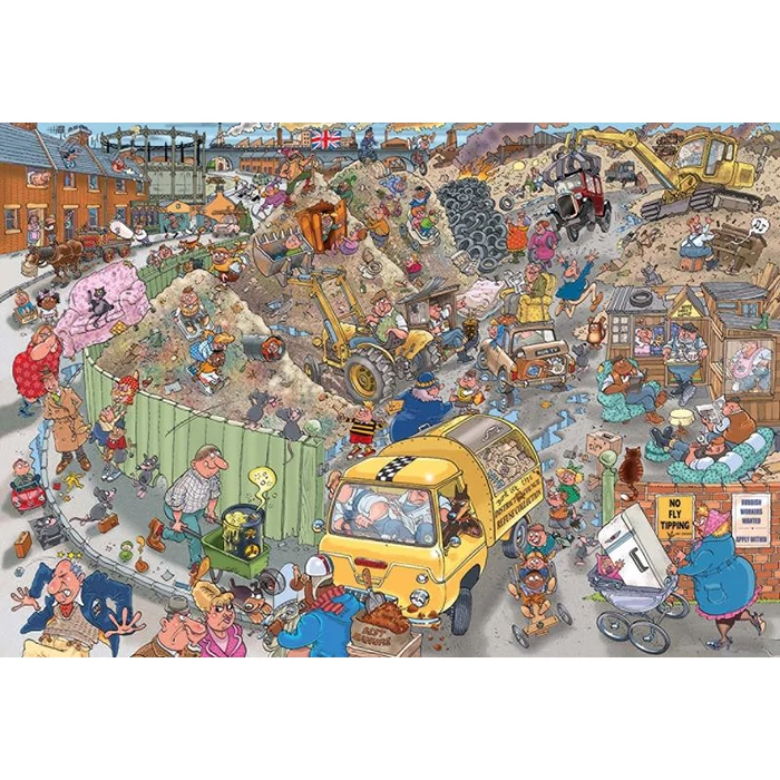 Jumbo 25001 - Wasgij Destiny - Szeméttelepi túra - 1000 db-os puzzle