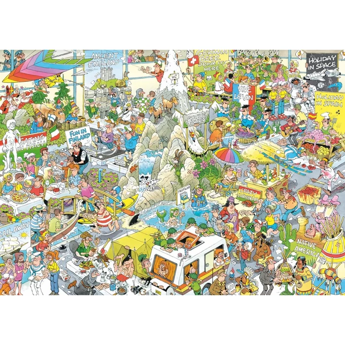 Jumbo 19051 - Jan Van Haasteren - Szünidei vásár - 1000 db-os puzzle