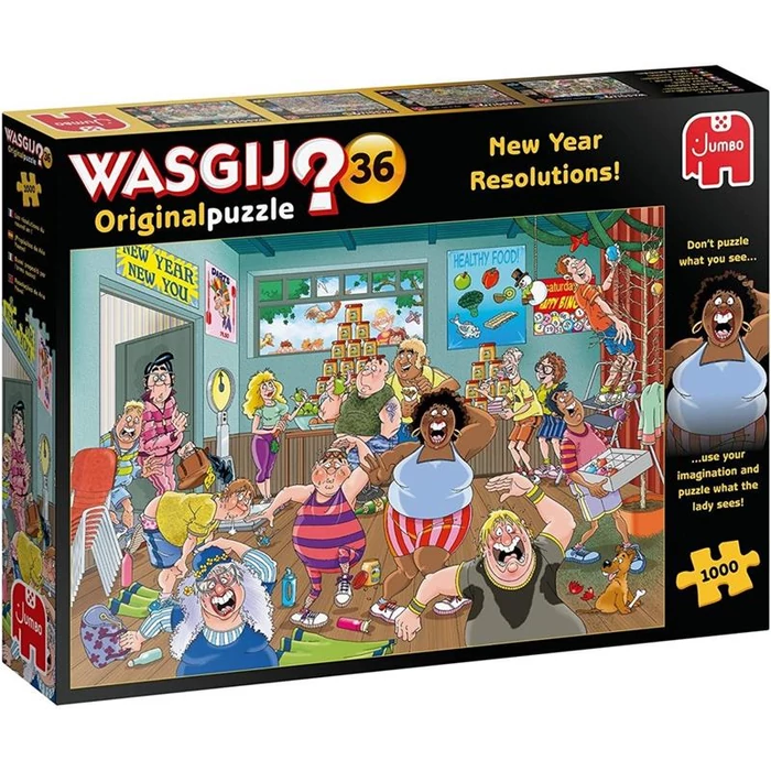 Jumbo 25000 - Wasgij Original - Újévi fogadalmak - 1000 db-os puzzle