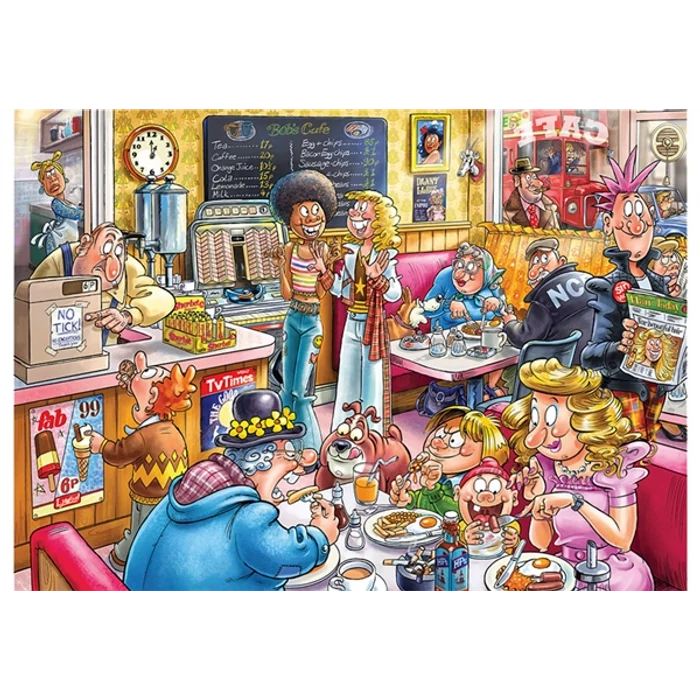 Jumbo 1000 db-os puzzle - Wasgij Kávézó (00332)