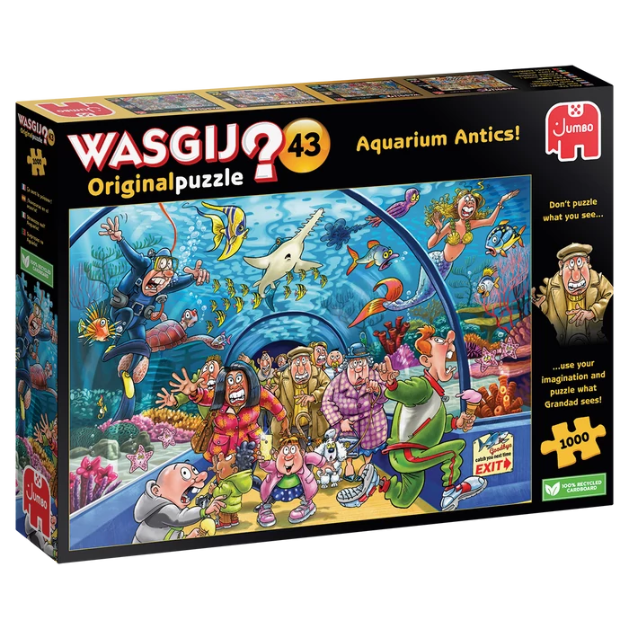 Jumbo 00020 - Wasgij Akvárium - 1000 db-os puzzle