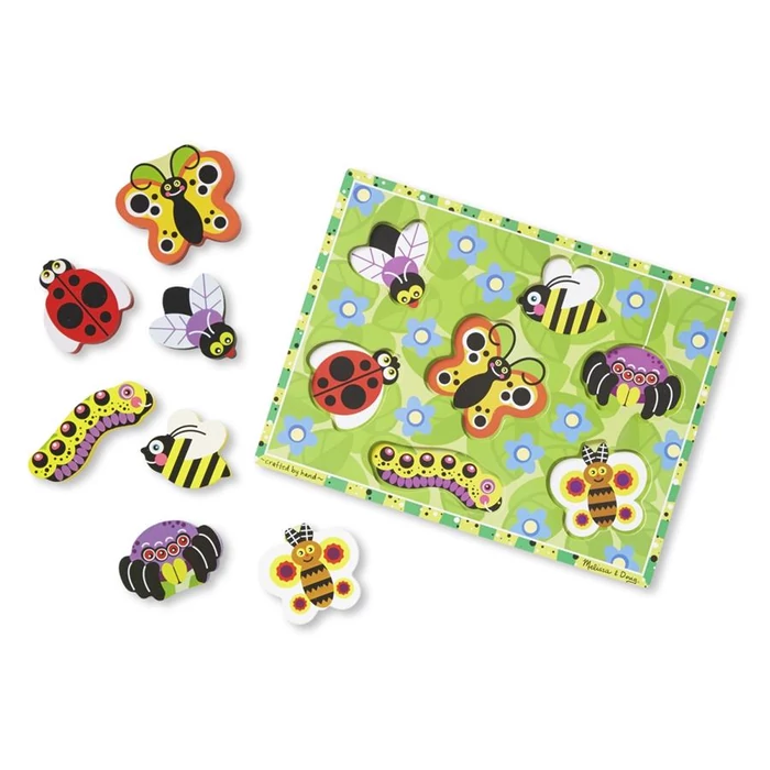 Melissa and Doug 3729 - Rovarok - 7 db-os fa forma puzzle