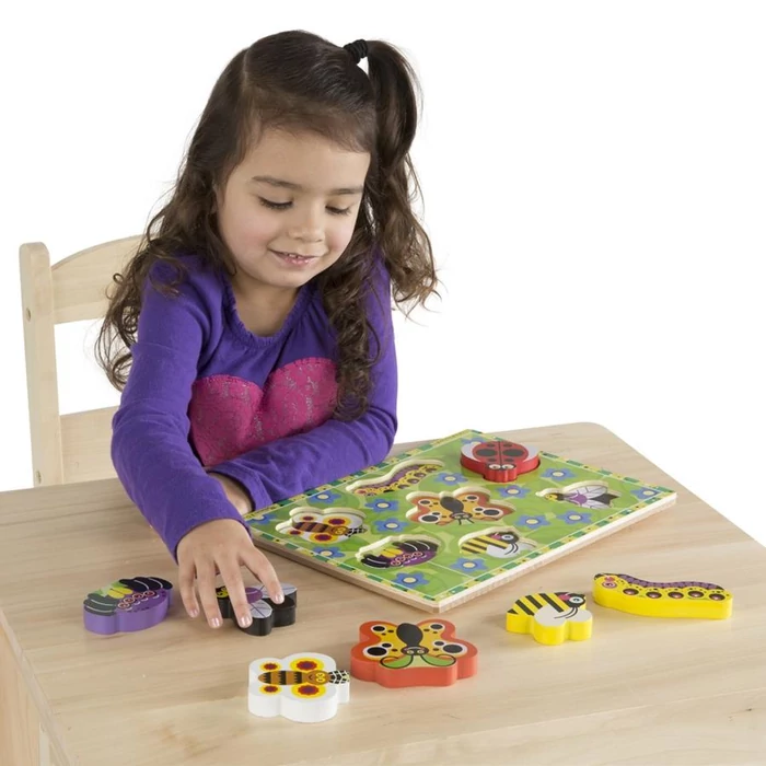 Melissa and Doug 3729 - Rovarok - 7 db-os fa forma puzzle