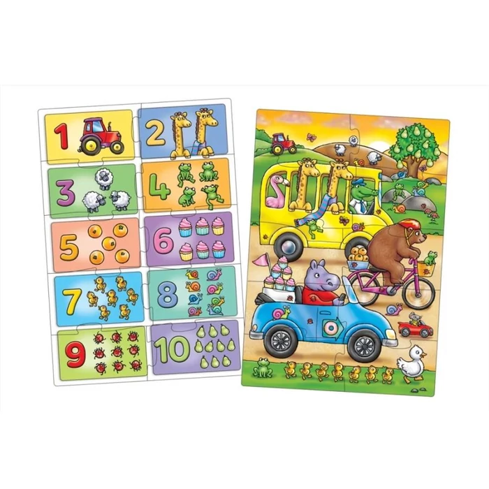 Orchard Toys - Keress és találj... Számok puzzle - 2 x 10 db-os (HU331)