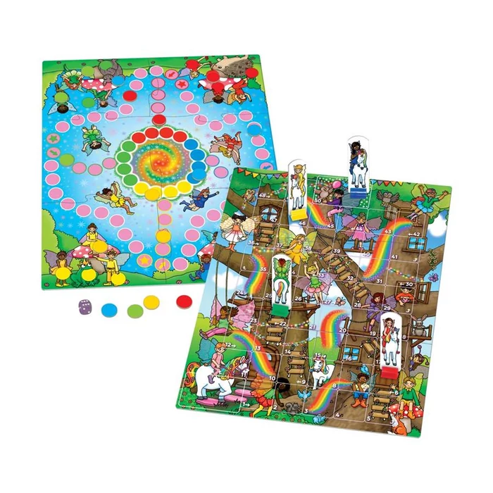 Orchard Toys - Tündérszivárványok és létrák, Ki nevet a végén társasjáték (HU059)