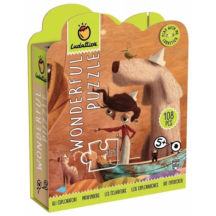 Ludattica 74747 - Wonderful Puzzle - Képzeletbeli utazás - 108 db-os puzzle