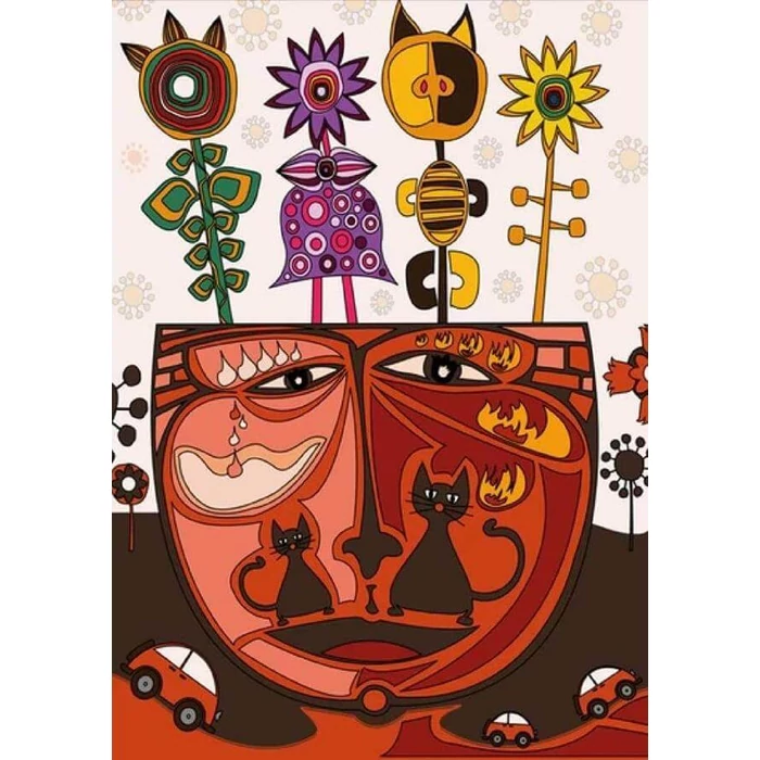 Magnolia 2323 - Surrealist Cat - 1000 db-os puzzle
