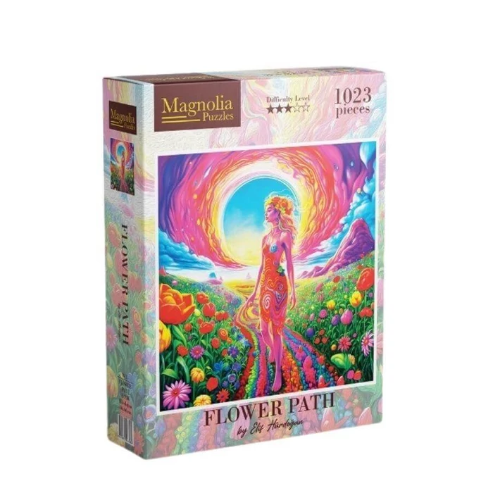 Magnolia 8613 - Flower Path - Elif Hürdogan Special Edition - 1023 db-os Square puzzle