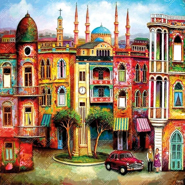 Magnolia 9502 - Tbilisi Square - David Martiashvili Special Edition - 1023 db-os Square puzzle