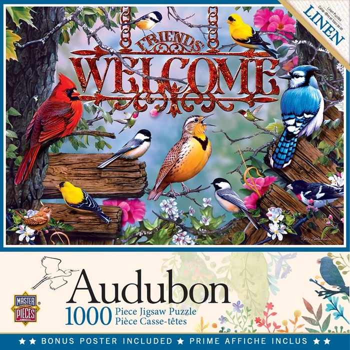 MasterPieces 72021 - Audubon - Perched - 1000 db-os puzzle
