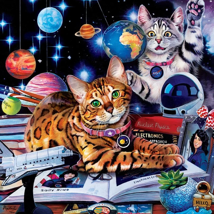 MasterPieces 72172 - Cat-Ology - Sally and Judith - 1000 db-os puzzle