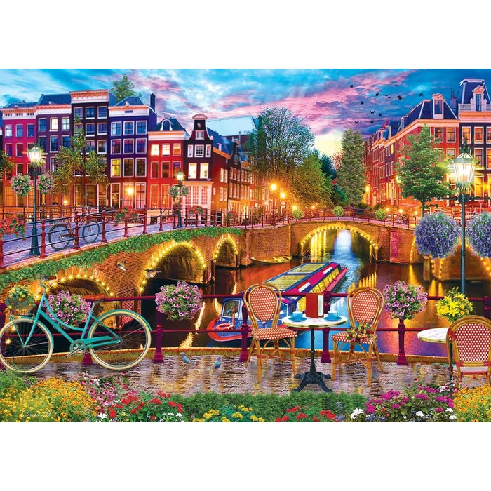 MasterPieces 71926 - Color Scapes Collection - Amsterdam Lights - 1000 db-os puzzle