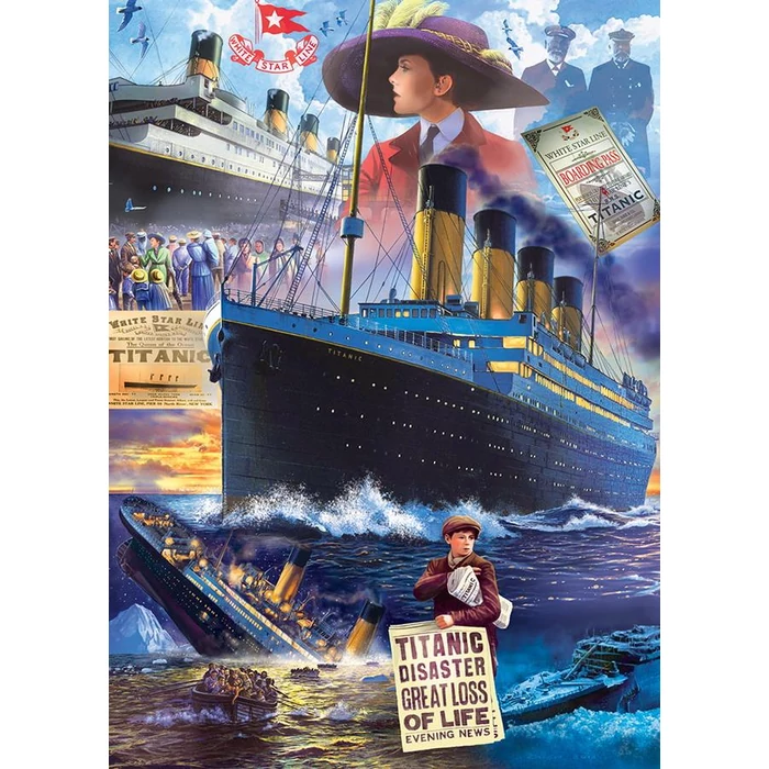 MasterPieces 60344 - The Titanic Collection - Titanic Collage - 1000 db-os puzzle