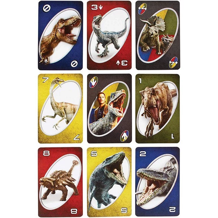 Jurassic World Uno kártya (FLK66)
