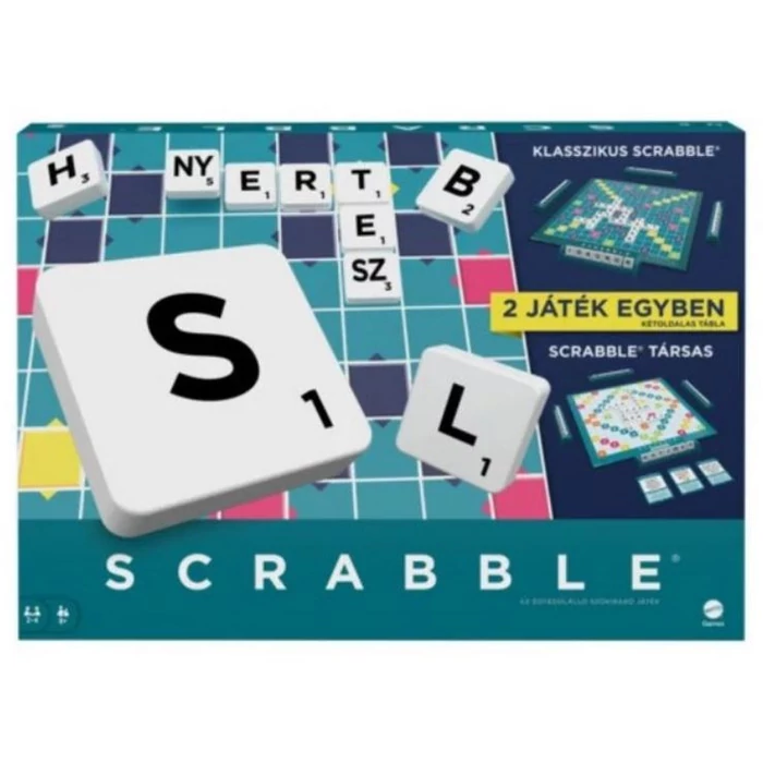 Scrabble Original és Társas - 2 az 1-ben (HXW04)