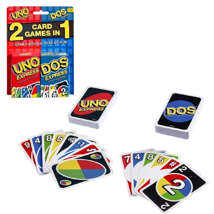 Mattel Uno Dos Express 2 az 1-ben kártyajáték (GVP49)