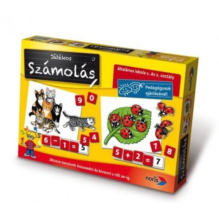 Noris 6076341 - Játékos számolás oktató társasjáték