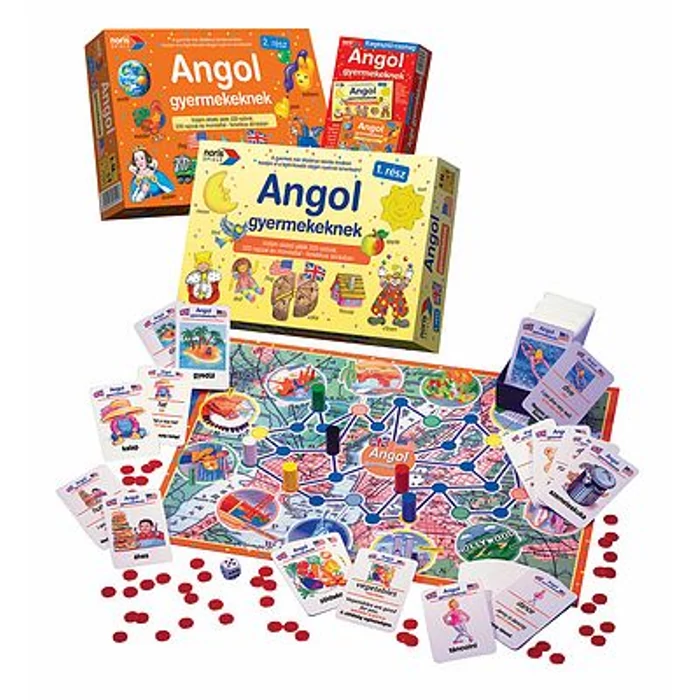 Noris 6077097 - Angol gyermekeknek oktató társasjáték 2. rész
