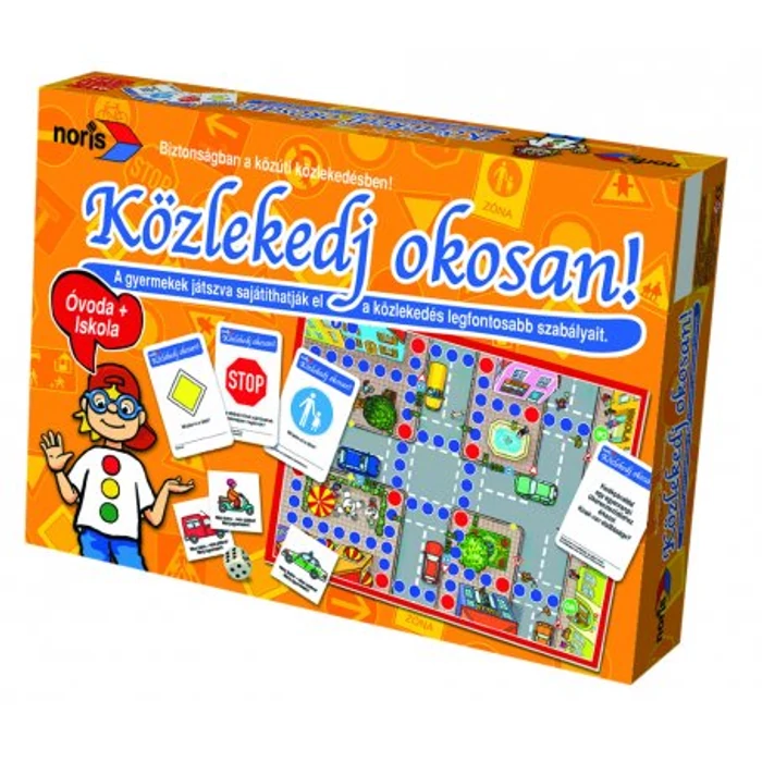 Noris 7771575 - Közlekedj okosan! oktató társasjáték