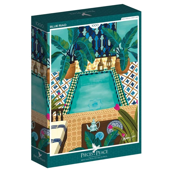 Pieces & Peace 1000 db-os puzzle - Blue Riad (0008)
