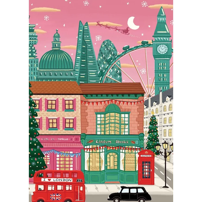 Pieces & Peace 0111 - Christmas in London - 1000 db-os puzzle