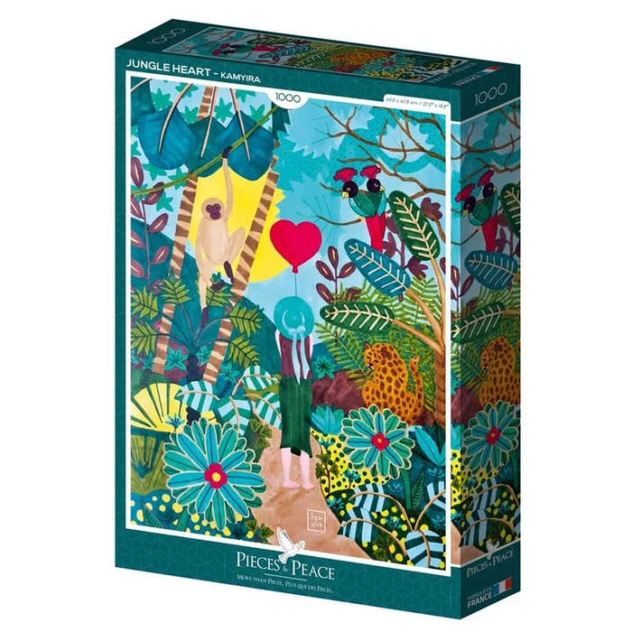 Pieces & Peace 1000 db-os puzzle - Jungle Heart (0079)
