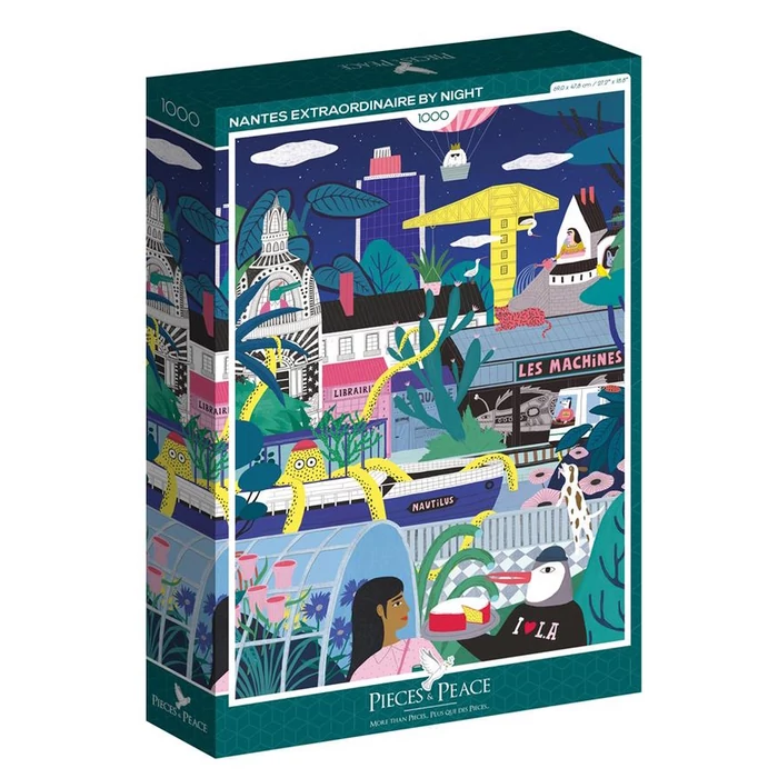 Pieces & Peace 1000 db-os puzzle - Nantes extraordinaire by night (0055)