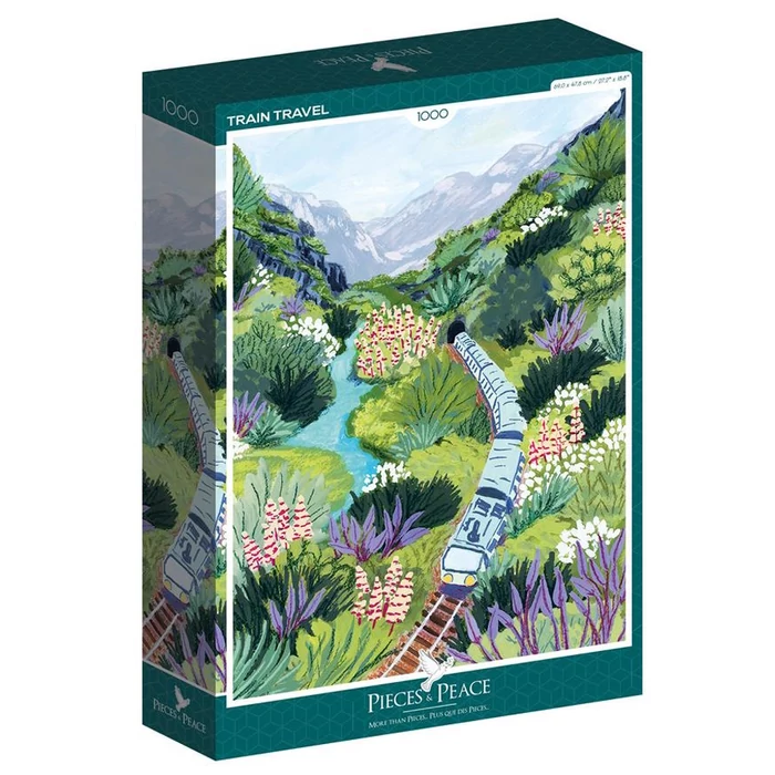 Pieces & Peace 1000 db-os puzzle - Train Travel (0027)