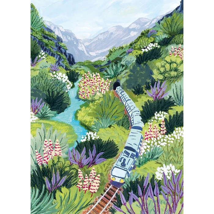 Pieces & Peace 1000 db-os puzzle - Train Travel (0027)