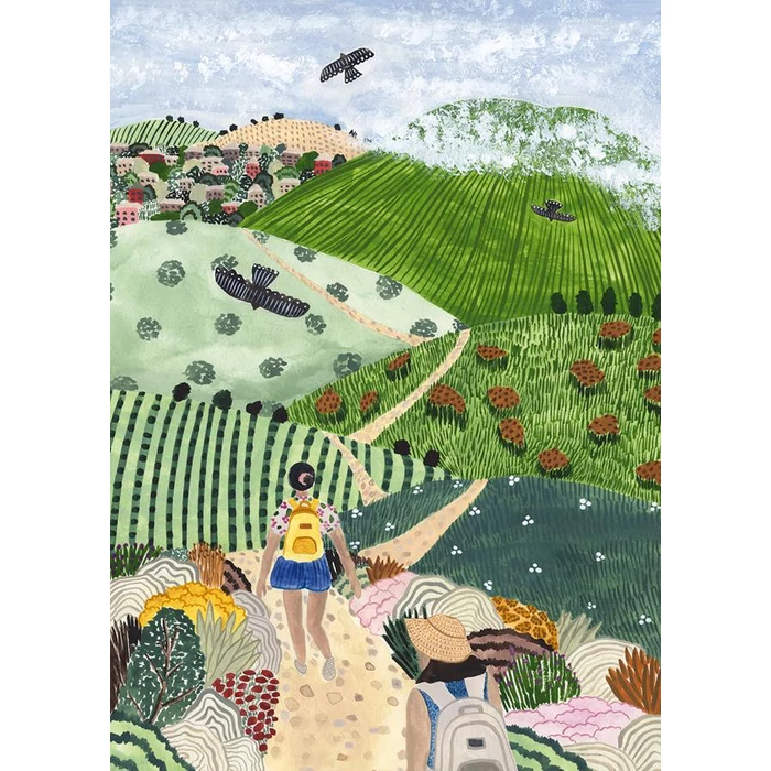 Pieces & Peace 1000 db-os puzzle - Wine Country Hike (0023)