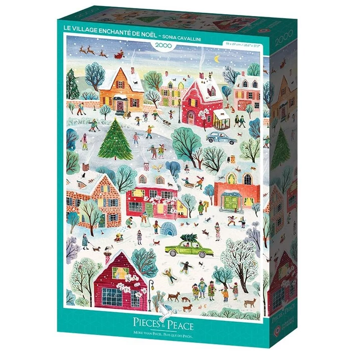 Pieces & Peace 0177 - Le Village Enchante de Noel - 2000 db-os puzzle
