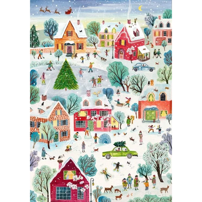 Pieces & Peace 0177 - Le Village Enchante de Noel - 2000 db-os puzzle