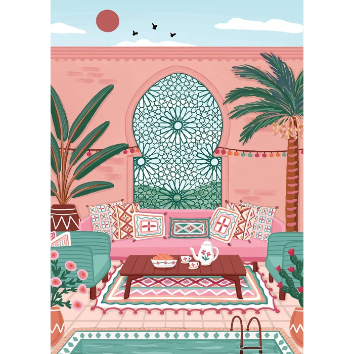 Pieces & Peace 0109 - Morocco hotel - 500 db-os puzzle