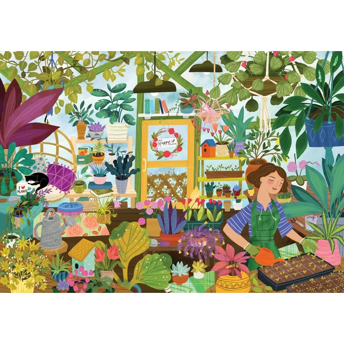 Pieces & Peace 0169 - My Happy Place is in the Greenhouse - 2000 db-os puzzle