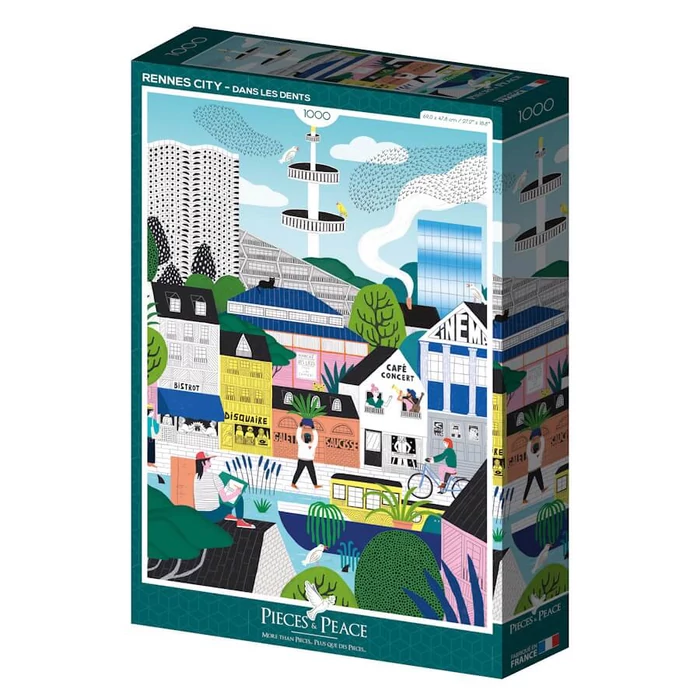 Pieces & Peace 0098 - Rennes City - 1000 db-os puzzle